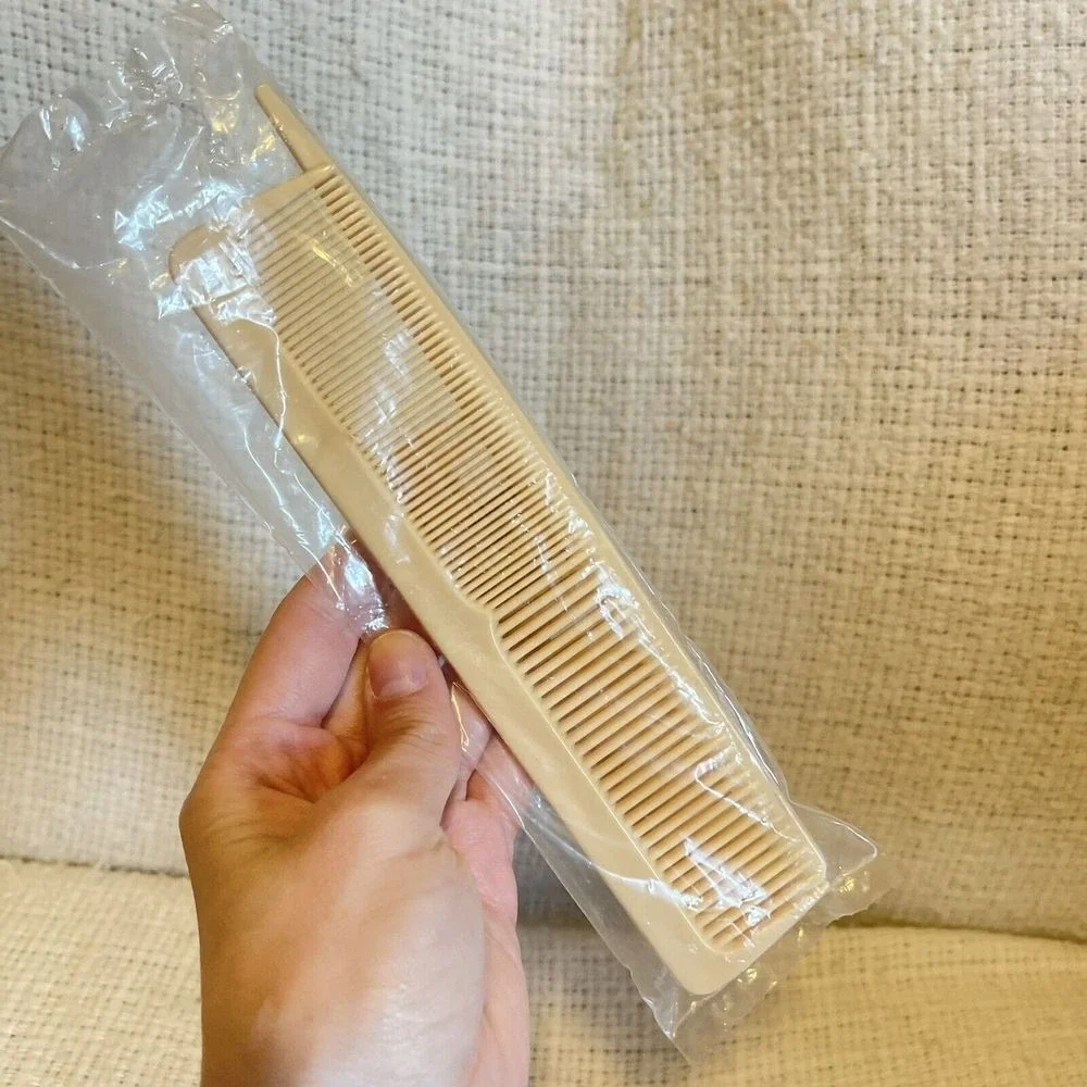 Vintage Stanley Hair Comb Set Cream Durable‎ Nylon to Style Detangle Unbreakable